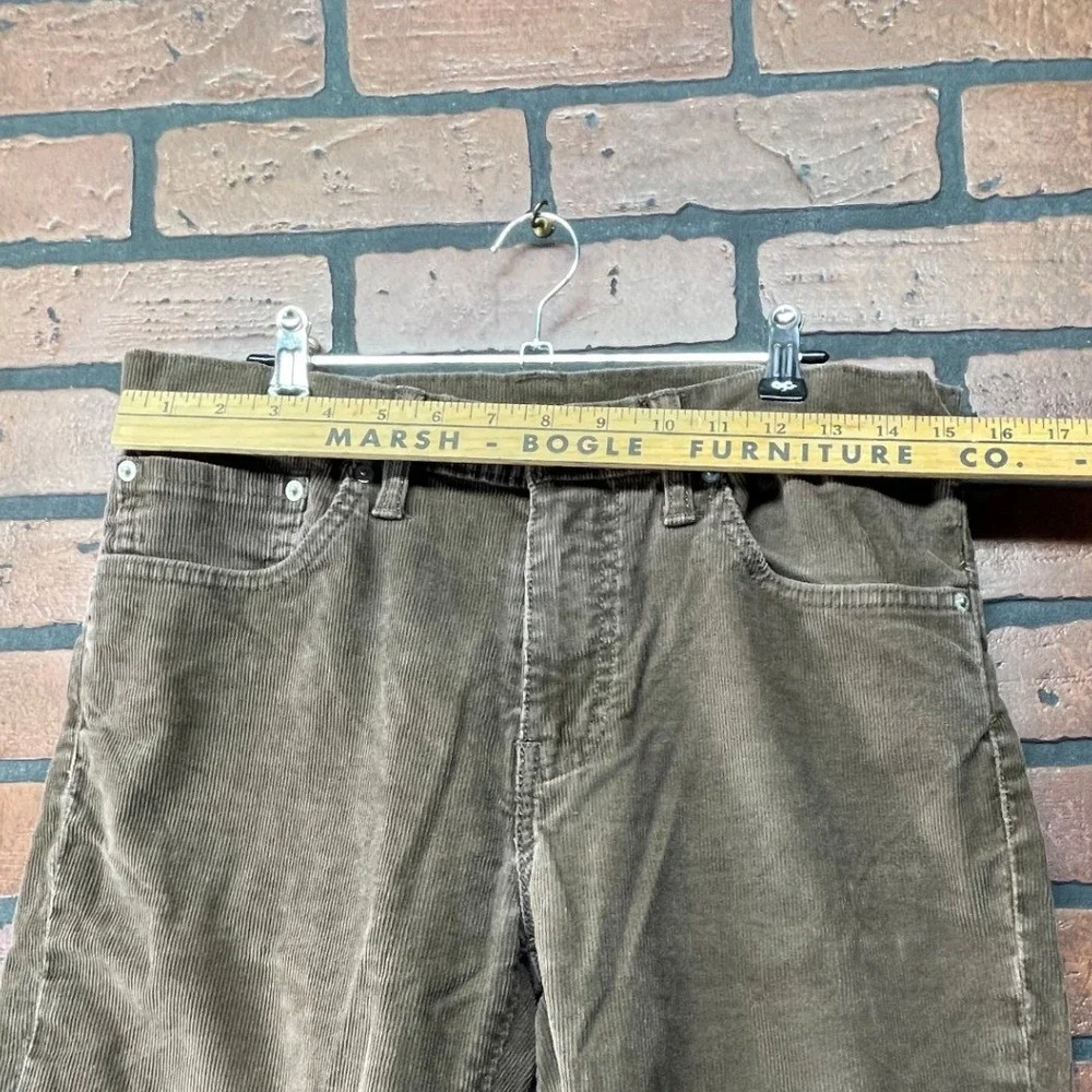 Levi's‎ 511 Men's 32x34 Brown Corduroy Straight Leg Pants Classic Fit